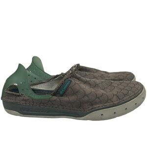 Columbia Spinner Moc Slip On Loafers Brown Scallop Design Frayed SZ 6.5 Shoes
